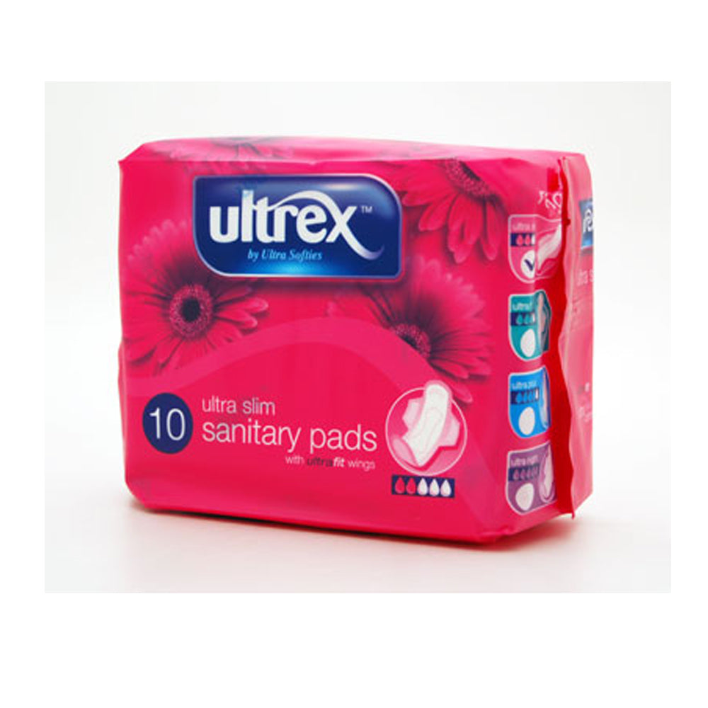 Buy Ultrex Ultra Slim Sanitary Pads 10's - Premium Quality Toiletries Online - Product Image Buy Ultrex Ultra Slim Sanitary Pads 10's - Premium Quality Toiletries Online - Product Image